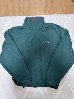 CHAPS ラルフローレン　ダークグリーン　短丈ブルゾン　リーバシブル　90sのサムネイル