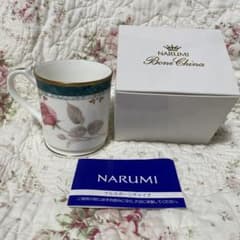 NARUMI カレス　マグカップ　廃盤品　ボーンチャイナ　希少　薔薇　鳴海製陶のサムネイル