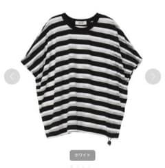 zucca シアーボーダーTシャツ　ドローコード サイズMのサムネイル