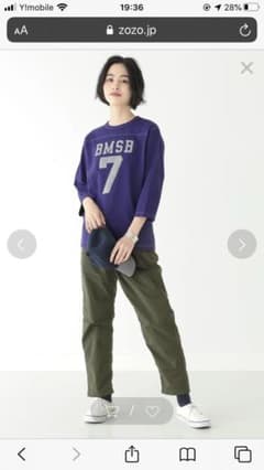 BEAMS BOY / テンジク フットボール 3/4 Tシャツのサムネイル