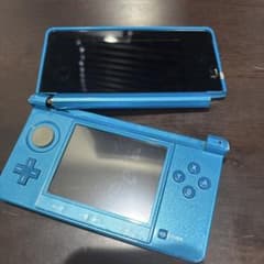 ジャンク品　上下破断 Nintendo 3DS 本体 アクアブルーのサムネイル
