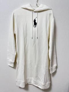 Polo Ralph Lauren 로고 자수 파커 화이트