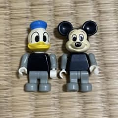 激レア品 レトロ ミッキーマウス ドナルドダック 可動式フィギュア 約