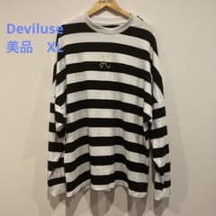 Deviluse デビルユース XL ボーダー ロンT 未使用級　カットソーのサムネイル
