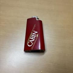 希少】CABIN キャビン レトロ ライター 赤 ノベルティ 非売品 - メルカリ