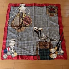 Ralph Lauren ゴルフテーマ スカーフ 約90cmのサムネイル
