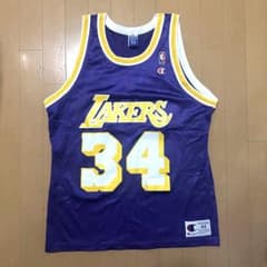 Champion Los Angeles Lakers シャキール・オニール44 Champion Los Angeles Lakers シャキール・オニール44 - メルカリ