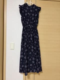 C・O・L・Z・A　花柄ノースリーブワンピース　ネイビー　Mのサムネイル