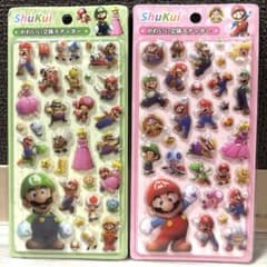 マリオキャラクターシール2枚のサムネイル