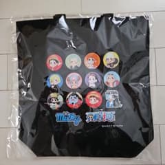 milky×ワンピースコラボ　キャラ多数のトートバッグのサムネイル