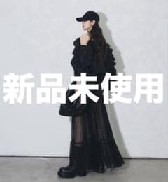新品】ANDREA&Co.オフショルフリルトップスシアーティアードミニ
