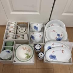 香蘭社 和食器セット 湯呑 急須 蓋付き容器 皿 夫婦 ペア - メルカリ