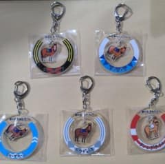 競馬 アクリルキーホルダー 5種セットのサムネイル