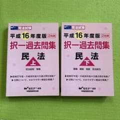 司法試験択一過去問集 民法〈平成16年度版 上下〉2冊セットのサムネイル