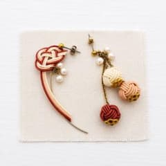 水引 ピアス アシンメトリー 和装小物 - 2