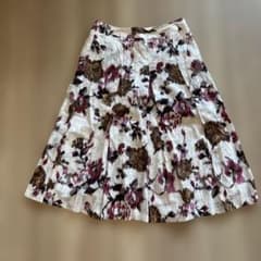 花柄 フレアスカート 膝丈 38サイズ