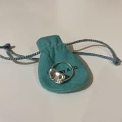 美品　TIFFANY シルバー ビーンズリング　12.5号　エルサペレッティ 美品 TIFFANY シルバー ビーンズリング 12.5号 エルサペレッティ