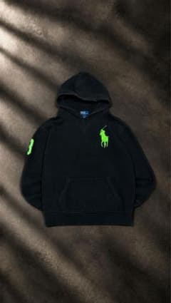 希少 90's Ralph Lauren ビックポニー　swag 短丈 黒 Sのサムネイル