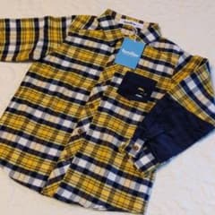 新品　タグ付き　familiar　110　車　長袖シャツ　ネルシャツのサムネイル