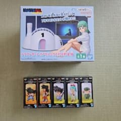 ドラゴンボール カプセルハウス灯る貯金箱&コレクタブルフィギュア5体