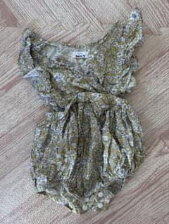 pairmanon 花柄 ロンパース 80cm カシュクールのサムネイル