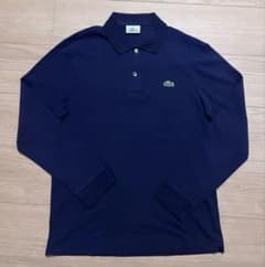 極美品 ラコステ 日本製 長袖ポロシャツ ネイビー 3 PH055P 極美品 ラコステ 日本製 長袖ポロシャツ ネイビー 3 PH055P - メルカリ
