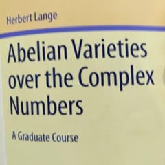 Abelian Varieties over complex Numbersのサムネイル