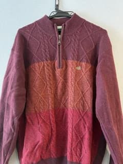 Crocodile ハーフジップ ニット セーター マルチカラー - メルカリ