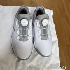 PUMA ゴルフシューズ ホワイト/グレー no box - メルカリ