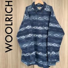 WOOL RICH ネルシャツ　ネイティブ　総柄　ヘビーウェイト 古着のサムネイル