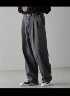 RUUBON relax wide denim pants グレー Sサイズのサムネイル