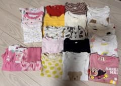 子供服　まとめ売り　80サイズ　女の子　半袖　保育園着のサムネイル