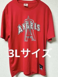 MLB エンゼルス 半袖Tシャツ 3L ドライ メッシュ 赤のサムネイル