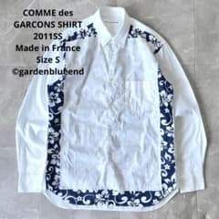 COMME des GARCONS SHIRTフラワー柄 切り替え シャツ S - メルカリ