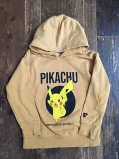 ZARA ポケモン パーカー フーディ120 からし色のサムネイル