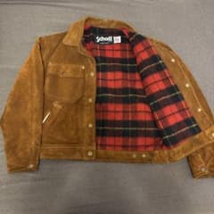 Schott スウェード　トラッカージャケット USA製　38 ショット 80sのサムネイル