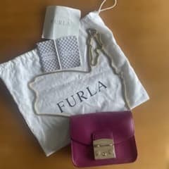 FURLA ショルダーバッグ パープル チェーンのサムネイル