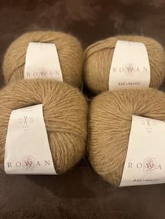 ROWAN kid classic 毛糸 50g キャメル　4玉のサムネイル