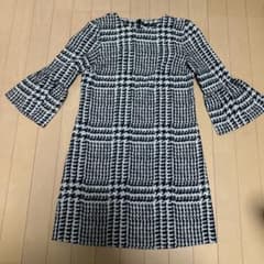 [Further Price Reduction] ZARA Checkered Flare Sleeve Dress