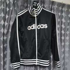 adidas ブラック ストライプジャージのサムネイル