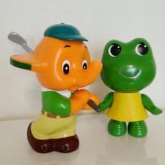 希少‼️佐藤製薬 15cmゴルフサトちゃん‼️ 昭和レトロ 貯金箱 ＆ケロ