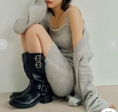 LILY BROWN リリーブラウン　ニットカーデセットミニワンピースのサムネイル