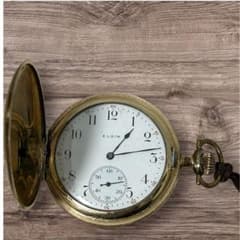 て*ち様 ELGIN エルジン　懐中時計 ハンターケース スモールセコンド て*ち様 ELGIN エルジン 懐中時計 ハンターケース スモールセコンド