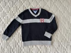 TOMMY HILFIGER キッズ Vネックセーターネイビー　サイズ5／110のサムネイル