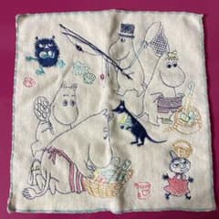 MOOMIN ムーミン　ミニタオル　刺繍　ハンカチのサムネイル