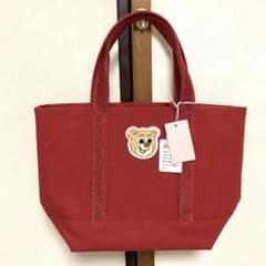 フェイラー FEILER オールドテディ ワッペントートバッグ 赤 - メルカリ