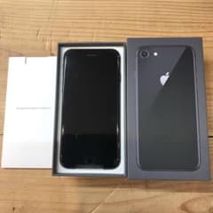 【新品】SIMフリー iPhone8 64GB スペースグレイ ブラックのサムネイル