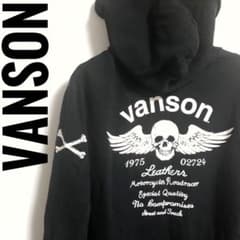 vanson バンソン ジップ パーカー ビッグロゴ スウェットのサムネイル