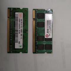 ノートPC用 メモリーDDR2 PC2 2G + 1G 計3Gのサムネイル