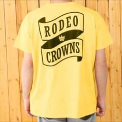 ロデオクラウンズ リボンロゴTシャツ イエロー メンズ Lのサムネイル